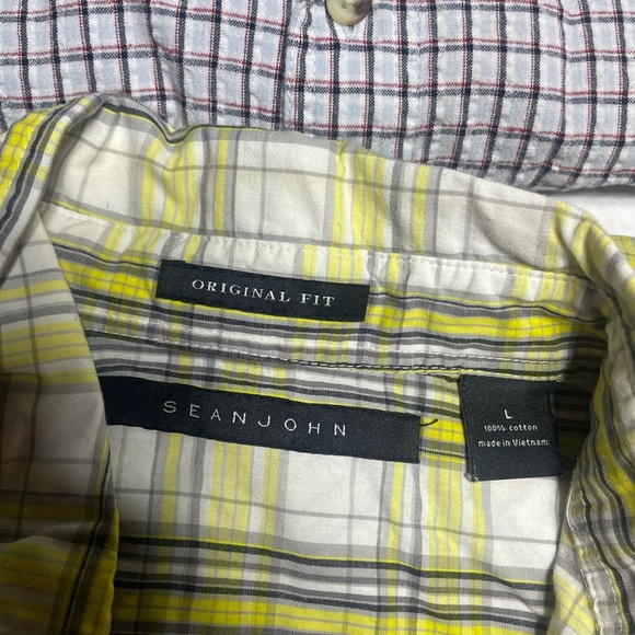 ☀️☀️Men’s Lot of Button down short sleeve shirts size L  3 shirts one price - Picture 2 of 8